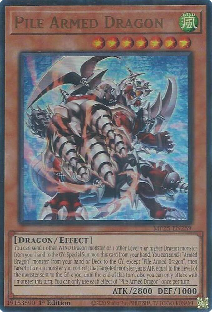 Pile Armed Dragon MP25-EN289 card from 2025 Mega-Pack