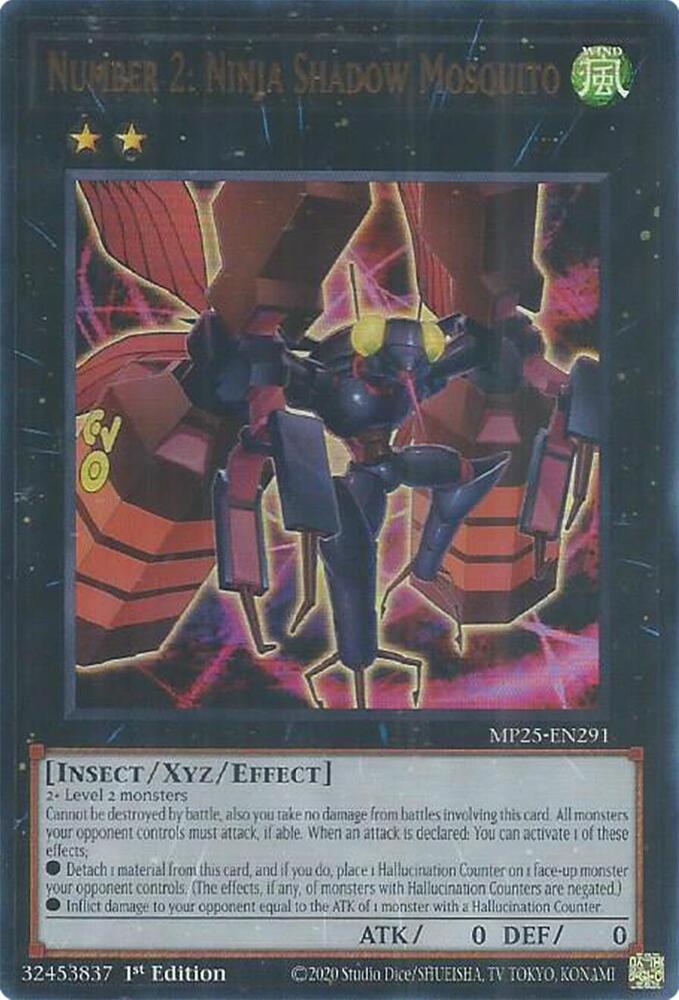 Number 2: Ninja Shadow Mosquito MP25-EN291 card from 2025 Mega-Pack