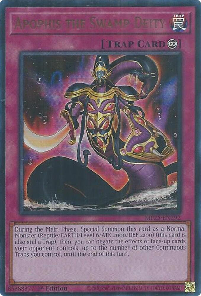 Apophis the Swamp Deity MP25-EN292 card from 2025 Mega-Pack