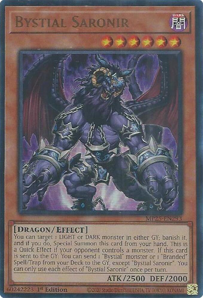 Bystial Saronir MP25-EN293 card from 2025 Mega-Pack