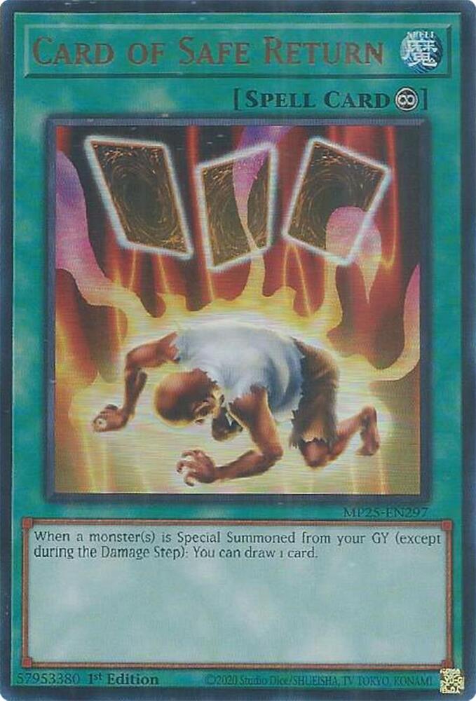 Card of Safe Return MP25-EN297 card from 2025 Mega-Pack