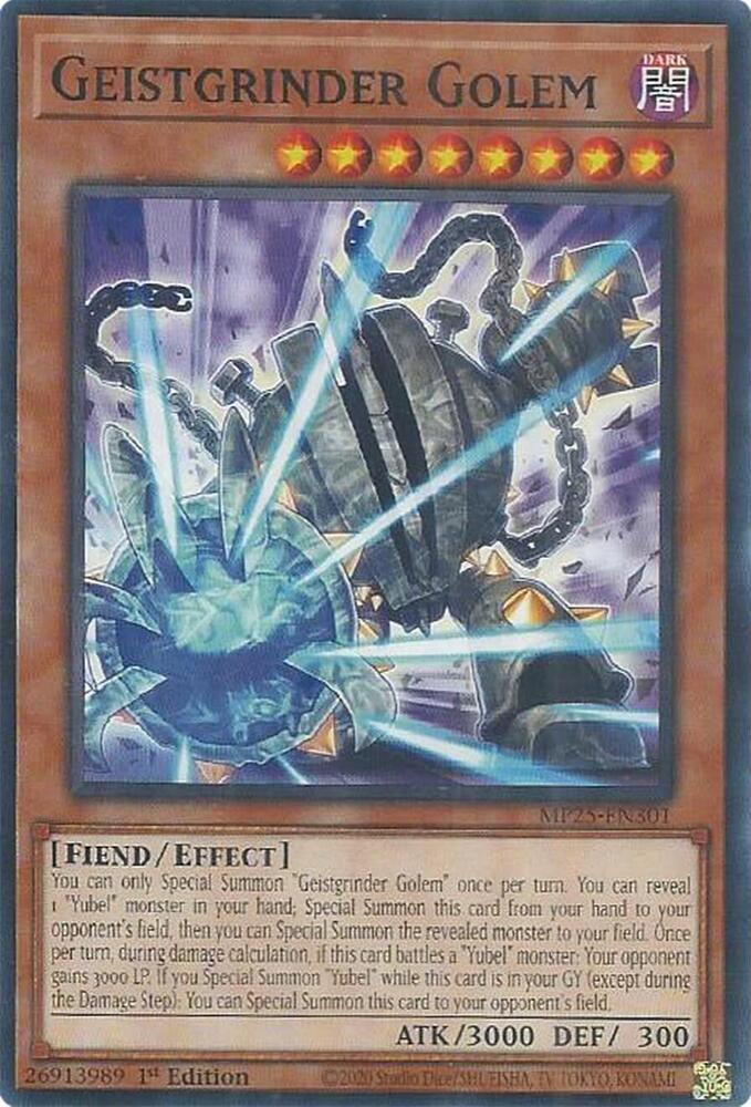 Geistgrinder Golem MP25-EN301 card from 2025 Mega-Pack