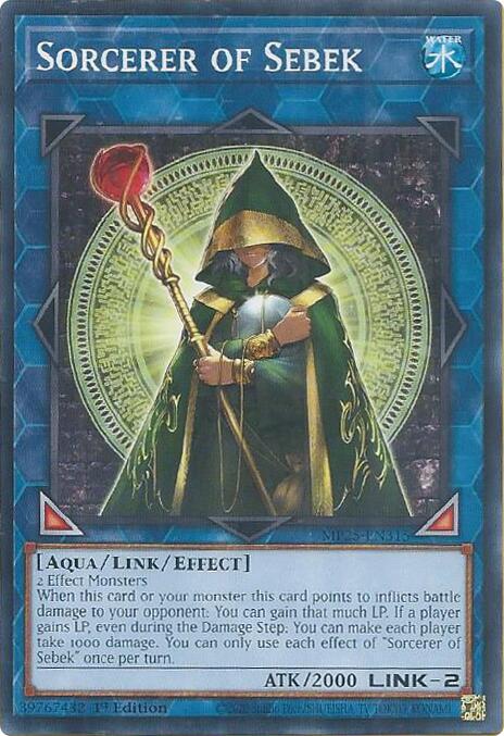 Sorcerer of Sebek MP25-EN315 card from 2025 Mega-Pack