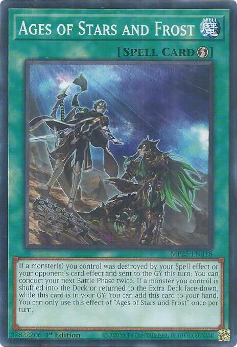 Ages of Stars and Frost MP25-EN318 card from 2025 Mega-Pack