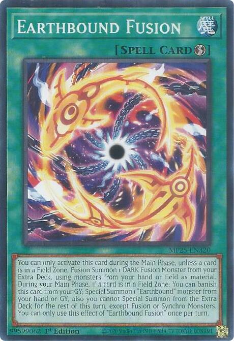 Earthbound Fusion MP25-EN320 card from 2025 Mega-Pack