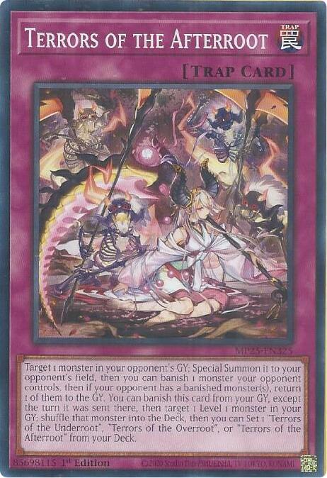 Terrors of the Afterroot MP25-EN325 card from 2025 Mega-Pack