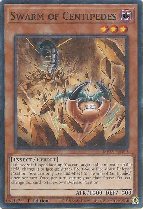 Swarm of Centipedes MP25-EN329 card from 2025 Mega-Pack