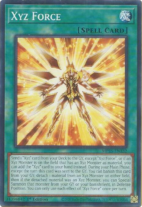 Xyz Force MP25-EN332 card from 2025 Mega-Pack