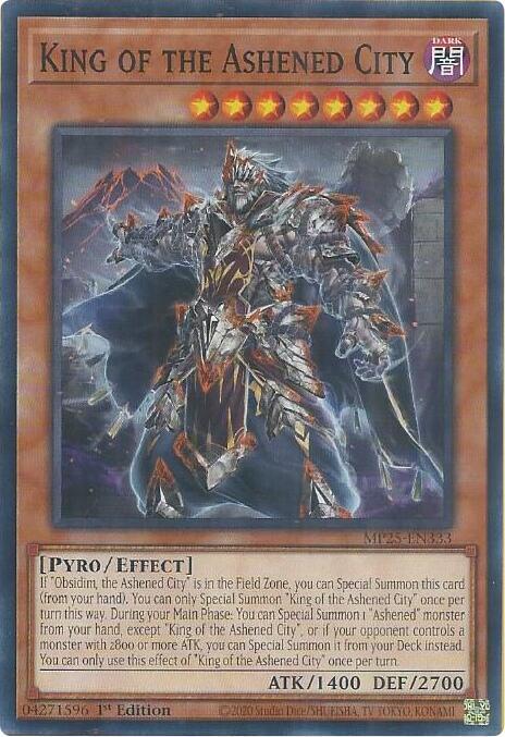 King of the Ashened City MP25-EN333 card from 2025 Mega-Pack