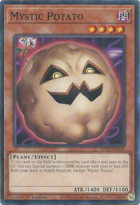 Mystic Potato MP25-EN339 card from 2025 Mega-Pack