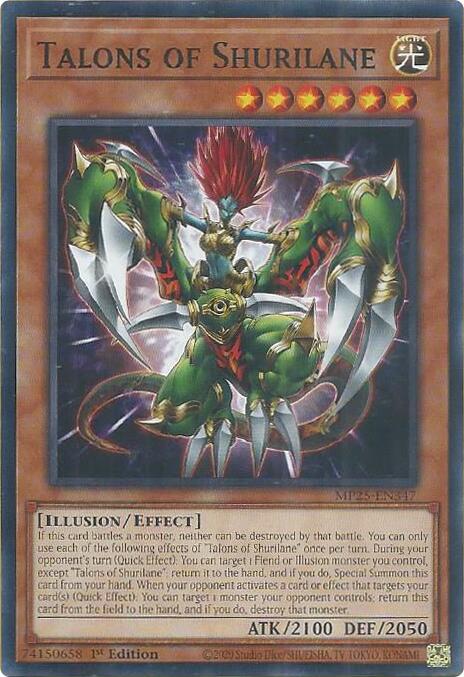 Talons of Shurilane MP25-EN347 card from 2025 Mega-Pack