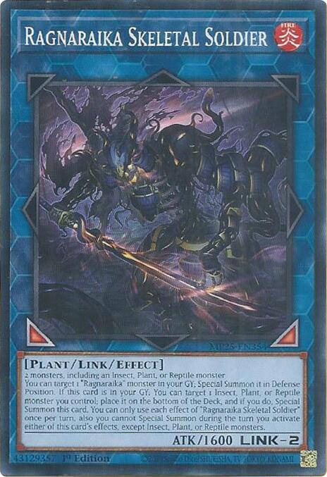 Ragnaraika Skeletal Soldier MP25-EN354 card from 2025 Mega-Pack