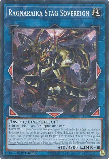 Ragnaraika Stag Sovereign MP25-EN357 card from 2025 Mega-Pack