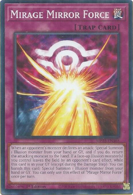 Mirage Mirror Force MP25-EN365 card from 2025 Mega-Pack