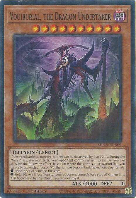 Vouiburial, the Dragon Undertaker MP25-EN369 card from 2025 Mega-Pack
