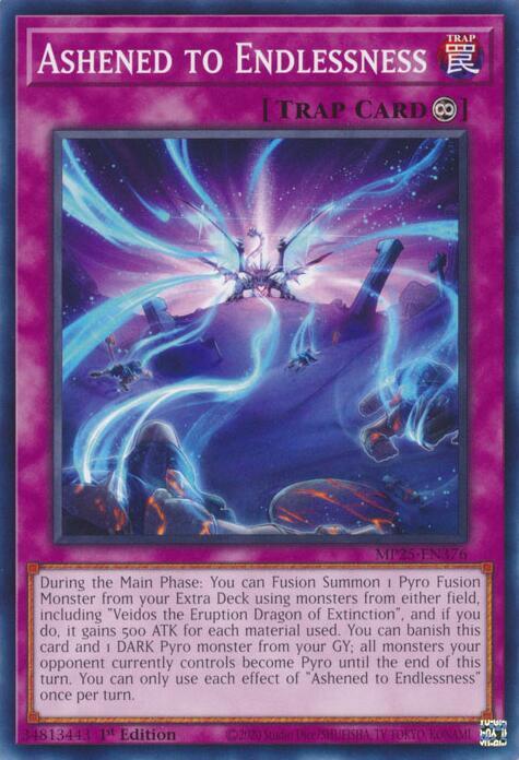 Ashened to Endlessness MP25-EN376 card from 2025 Mega-Pack
