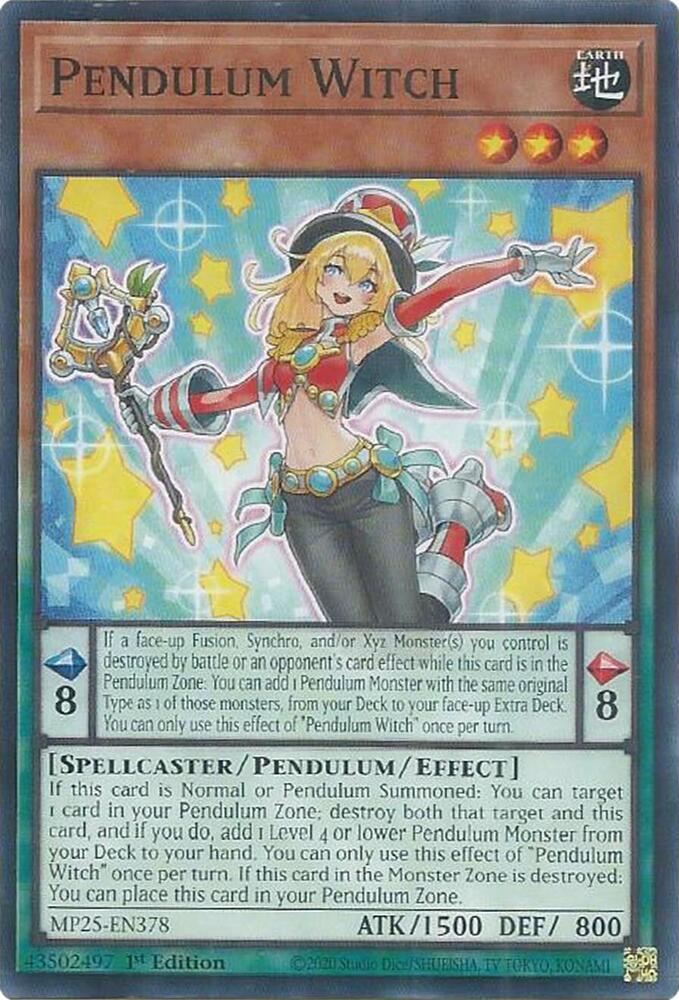 Pendulum Witch MP25-EN378 card from 2025 Mega-Pack