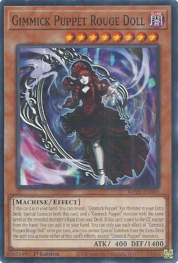 Gimmick Puppet Rouge Doll MP25-EN380 card from 2025 Mega-Pack