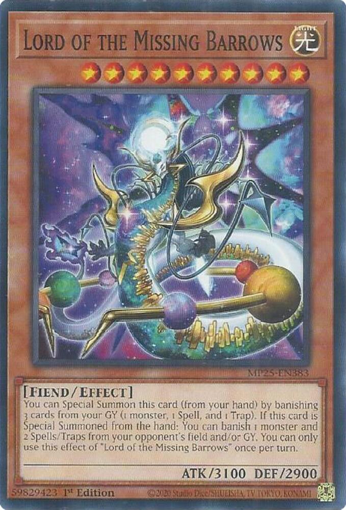 Lord of the Missing Barrows MP25-EN383 card from 2025 Mega-Pack