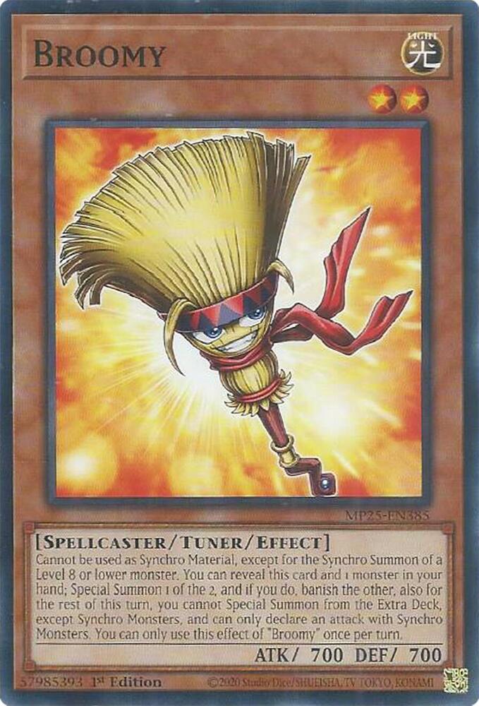 Broomy MP25-EN385 card from 2025 Mega-Pack