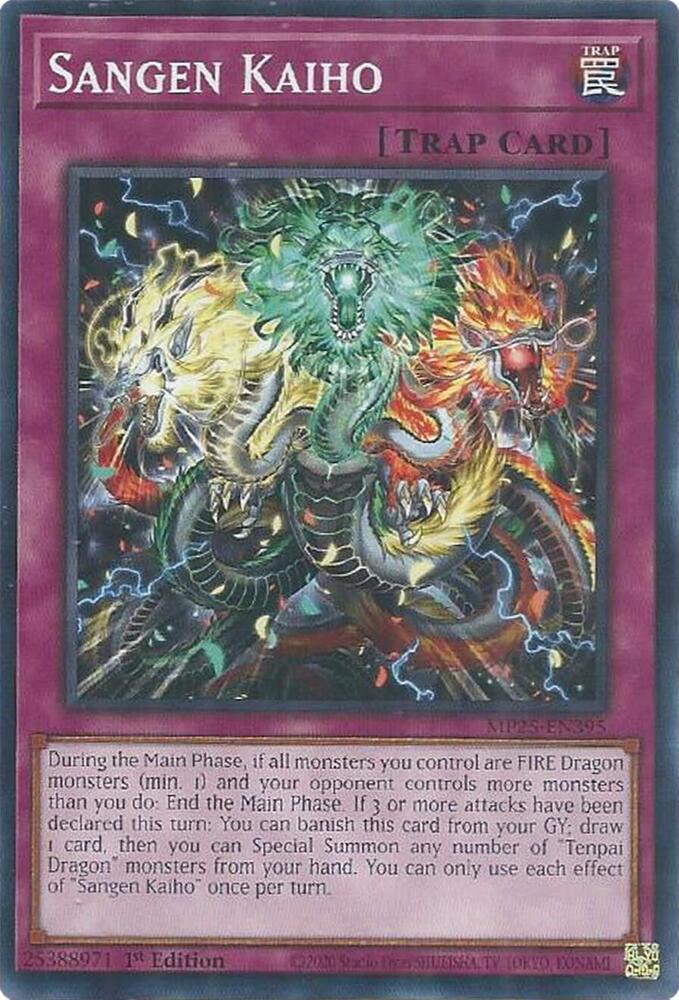 Sangen Kaiho MP25-EN395 card from 2025 Mega-Pack