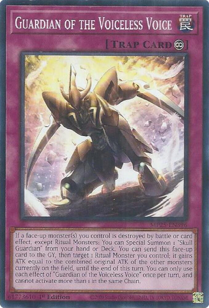 Guardian of the Voiceless Voice MP25-EN396 card from 2025 Mega-Pack