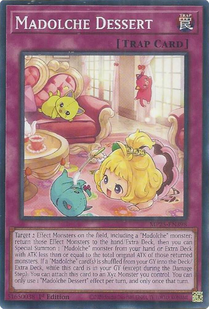 Madolche Dessert MP25-EN398 card from 2025 Mega-Pack