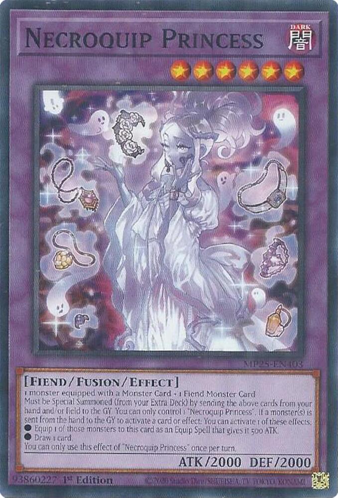 Necroquip Princess MP25-EN403 card from 2025 Mega-Pack