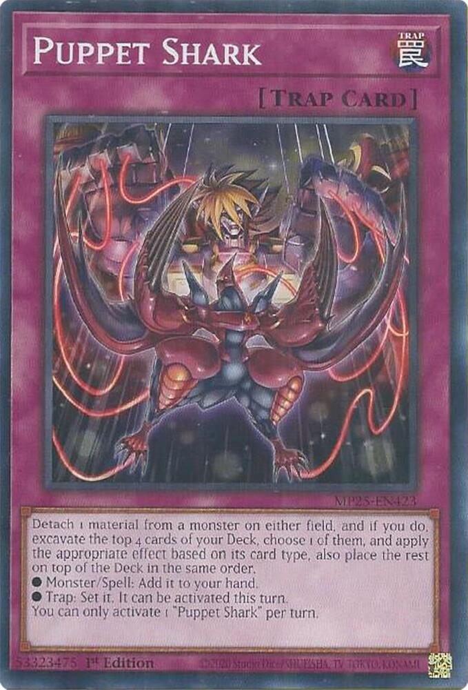 Puppet Shark MP25-EN423 card from 2025 Mega-Pack