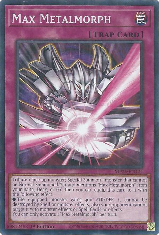 Max Metalmorph MP25-EN424 card from 2025 Mega-Pack