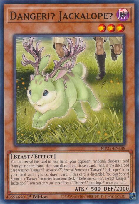 Danger!? Jackalope? MP25-EN448 card from 2025 Mega-Pack