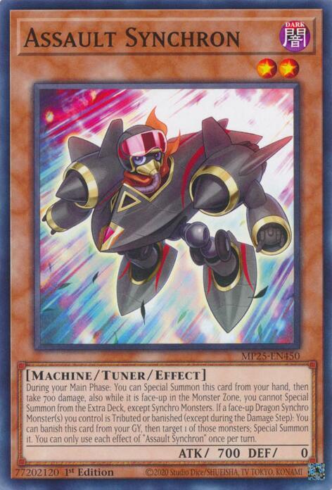 Assault Synchron MP25-EN450 card from 2025 Mega-Pack