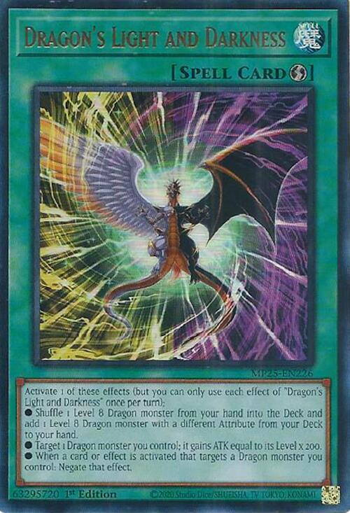 Dragon's Light and Darkness MP25-EN226 card from 2025 Mega-Pack