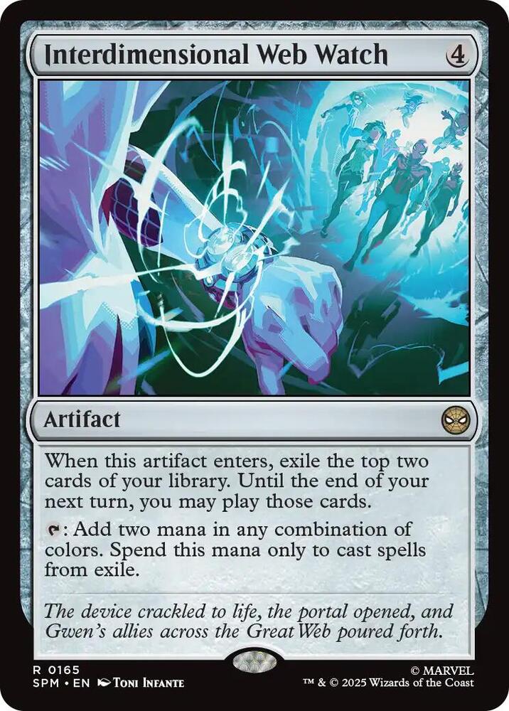 Interdimensional Web Watch 165 card from Marvel's Spider-Man