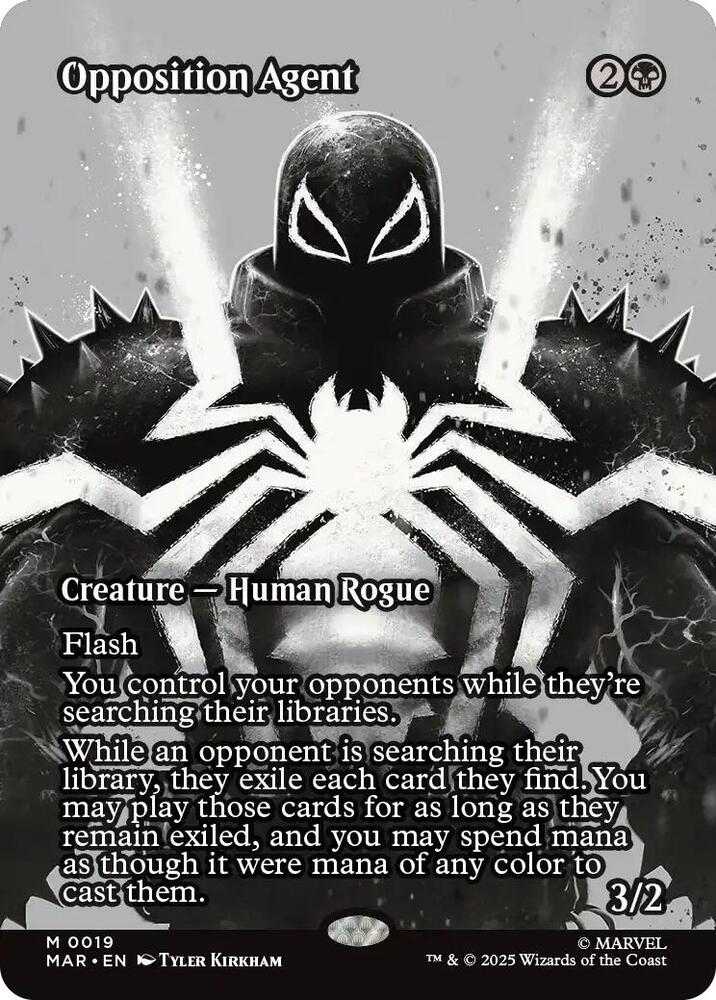 Opposition Agent (Borderless) 19 card from Marvel Universe Eternal-Legal