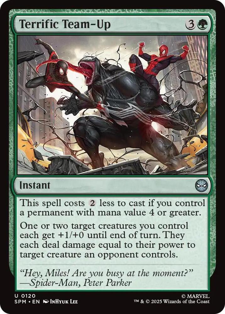 Terrific Team-Up 120 card from Marvel's Spider-Man