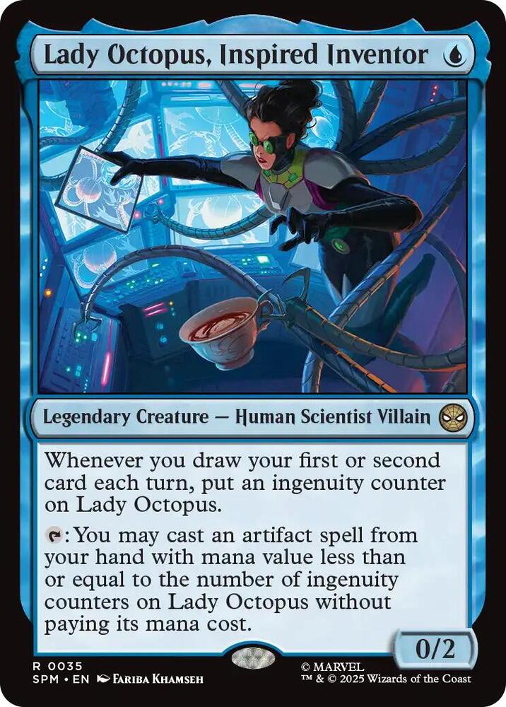 Lady Octopus, Inspired Inventor 35 card from Marvel's Spider-Man