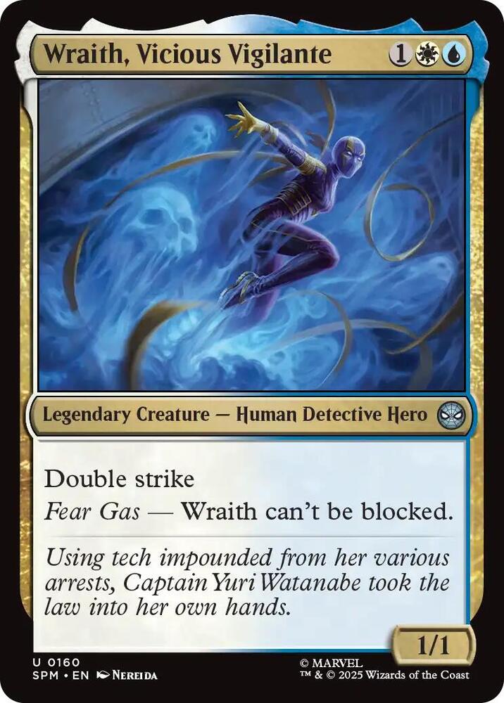 Wraith, Vicious Vigilante 160 card from Marvel's Spider-Man