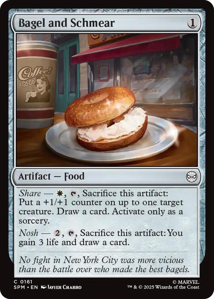 Bagel and Schmear 161 card from Marvel's Spider-Man