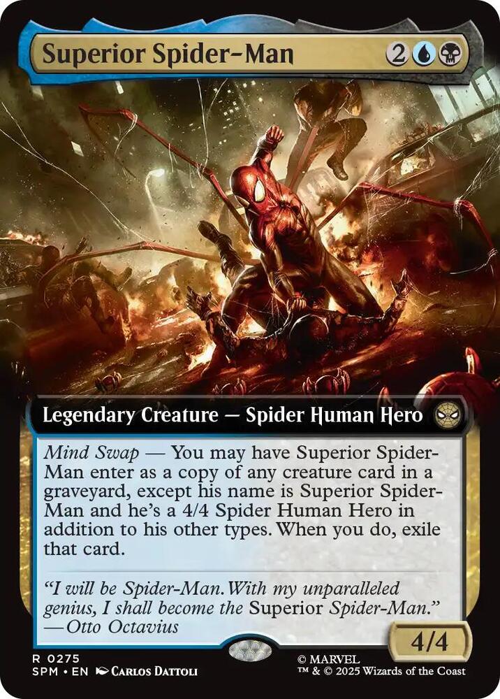 Superior Spider-Man (Extended Art) 275 card from Marvel's Spider-Man
