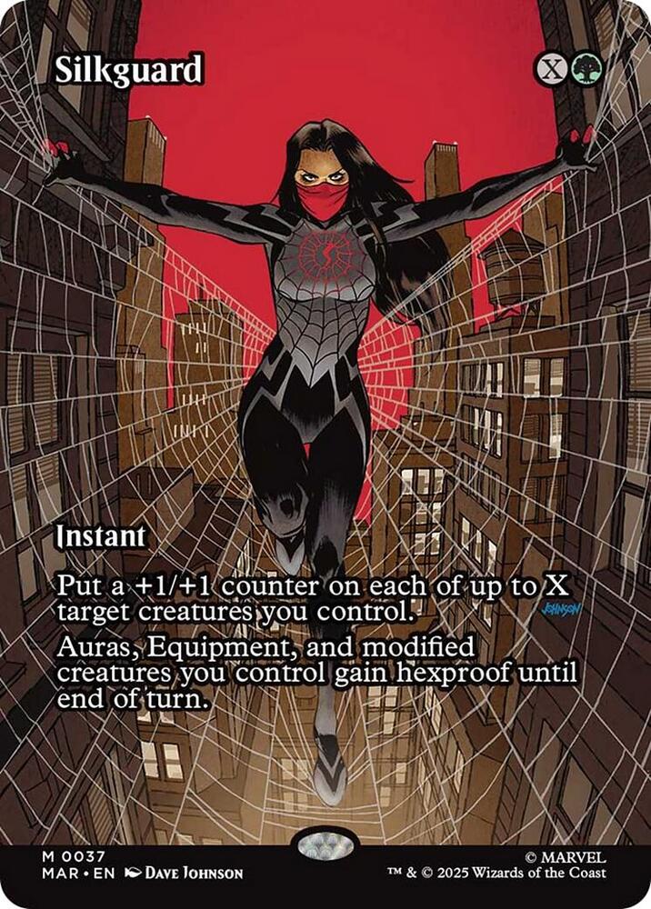 Silkguard (Borderless) 37 card from Marvel Universe Eternal-Legal