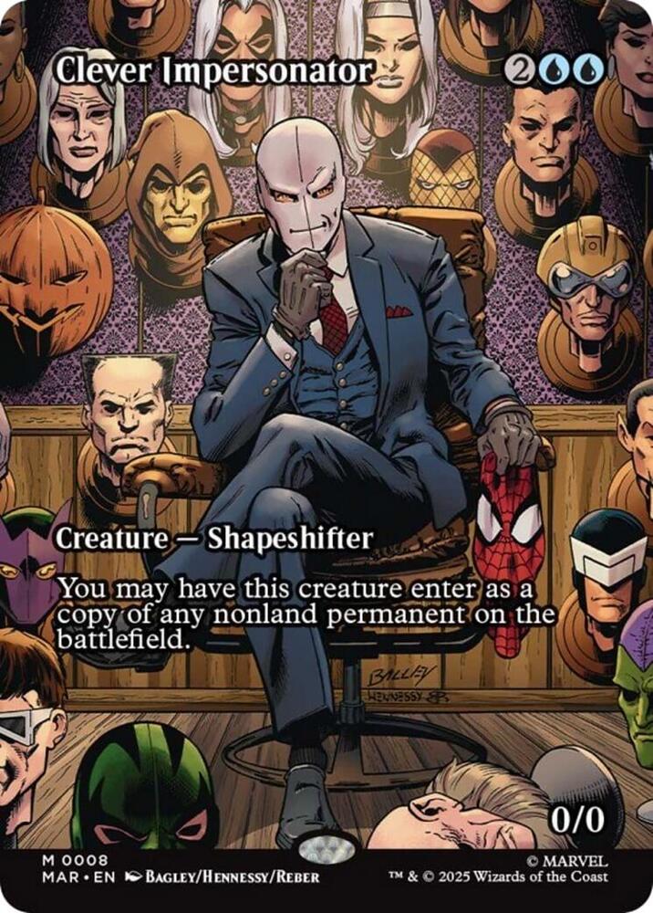 Clever Impersonator (Borderless) 8 card from Marvel Universe Eternal-Legal