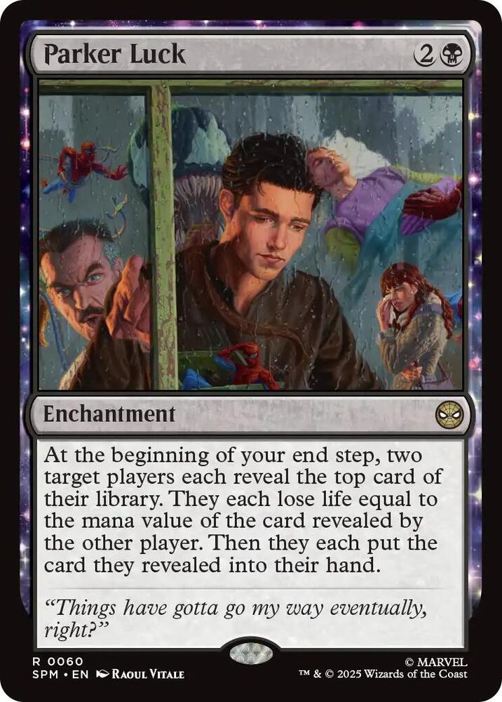 Parker Luck 60 card from Marvel's Spider-Man