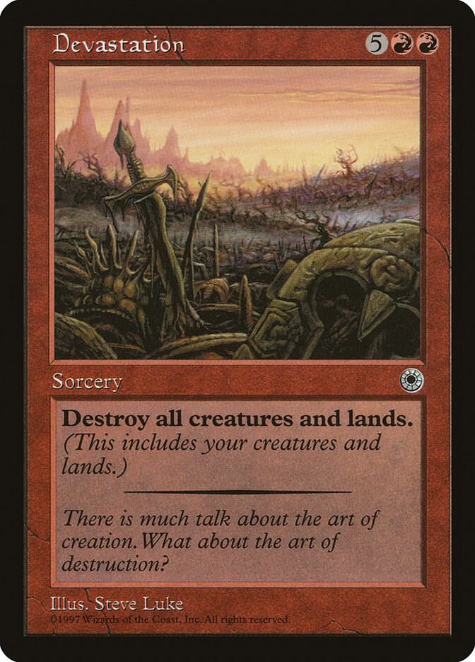 Devastation card from Portal
