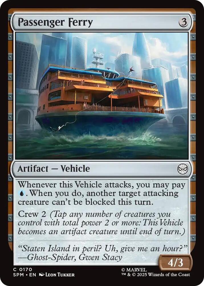 Passenger Ferry 170 card from Marvel's Spider-Man