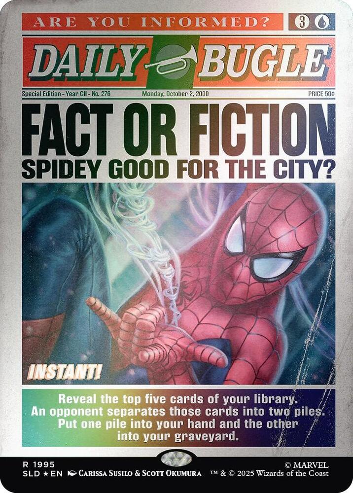 Fact or Fiction (Rainbow Foil) 1995 card from Secret Lair Drop Series