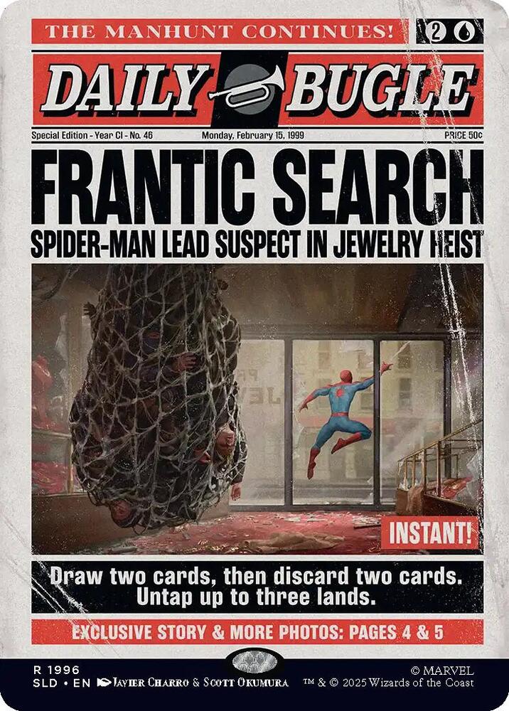 Frantic Search 1996 card from Secret Lair Drop Series