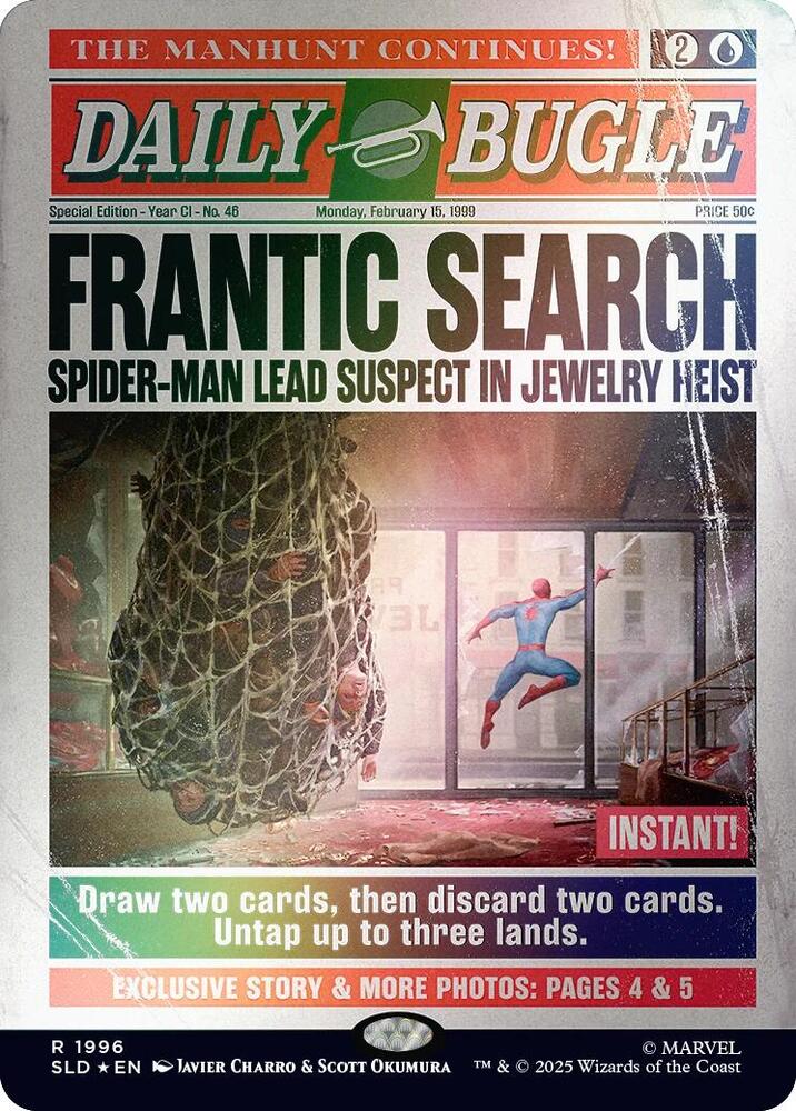 Frantic Search (Rainbow Foil) 1996 card from Secret Lair Drop Series