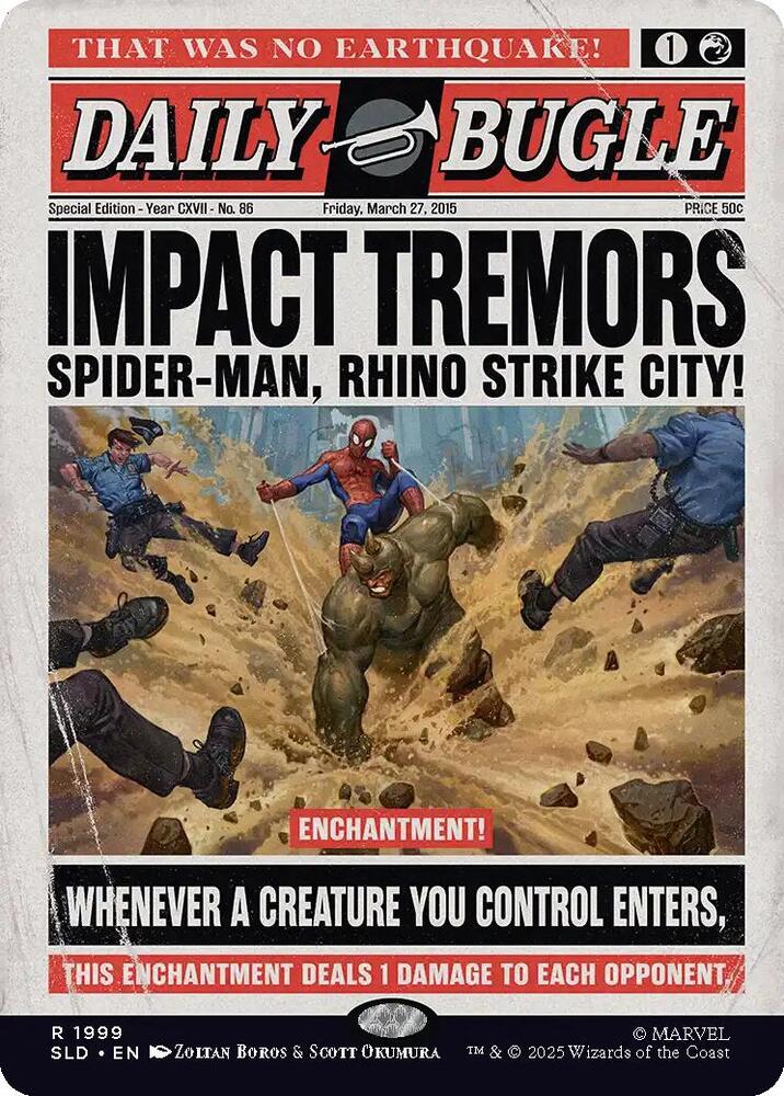 Impact Tremors 1999 card from Secret Lair Drop Series