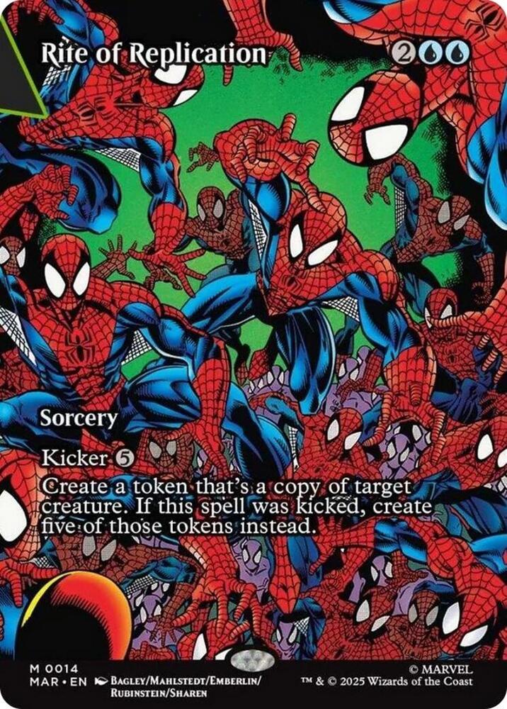 Rite of Replication (Borderless) 14 card from Marvel Universe Eternal-Legal